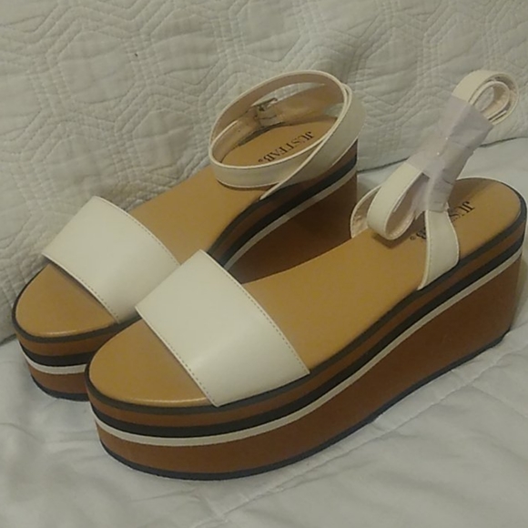 JustFab "Oh Behave" Platform Sandal 7.5 - Picture 2 of 9
